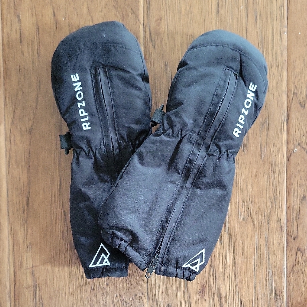 Ripzone Black Mittens XS